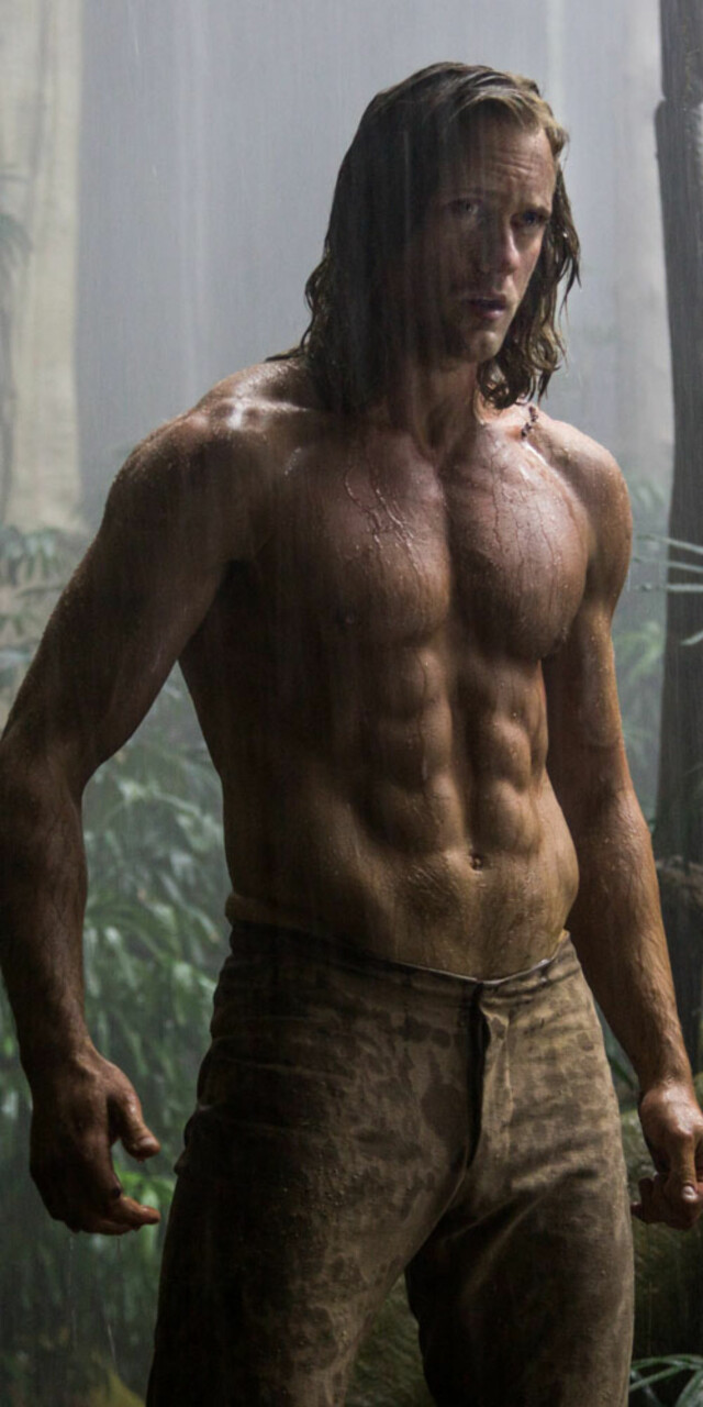 VASKEBRETT: Alexander Skarsgård ser fantastisk ut i rollen som Tarzan, men han innrømmer at det ikke var helt enkelt å komme i form til filmen. Foto: Jonathan Olley VASKEBRETT: Alexander Skarsgård ser fantastisk ut i rollen som Tarzan, men han innrømmer at det ikke var helt enkelt å komme i form til filmen. Foto: Jonathan Olley
